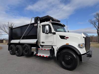 Peterbilt 567 Tri Axle Dump Truck - Paccar 510HP, 6 Speed Allison Rds Automatic