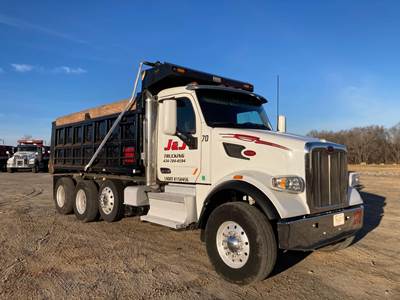 Peterbilt 567 Tri Axle Dump Truck - Paccar 455HP, 6 Speed Allison Rds Automatic, 17' Dump