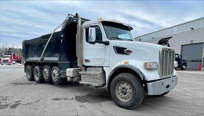 Peterbilt 567 Quad Axle Dump Truck - Paccar 510HP, 6 Speed Allison Rds Automatic
