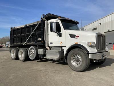 Peterbilt 567 Tri Axle Dump Truck - Cummins 500HP, 6 Speed Allison Rds Automatic, 16' Dump