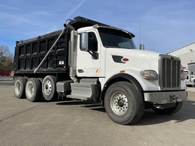 Peterbilt 567 Tri Axle Dump Truck - Cummins 500HP, 6 Speed Allison Rds Automatic, 16' Dump