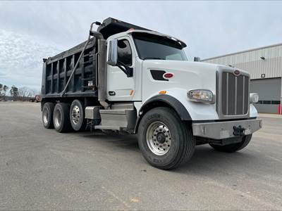 Peterbilt 567 Tri Axle Dump Truck - Cummins 485HP, 6 Speed Allison Rds Automatic, 16' Dump
