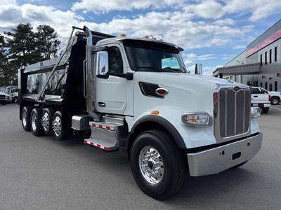 Peterbilt 567 Quad Axle Dump Truck - Paccar 510HP, 6 Speed Allison Rds Automatic