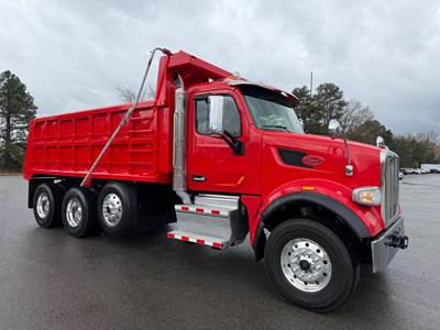 Peterbilt 567 Tri Axle Dump Truck - Paccar 455HP, 6 Speed Allison Rds Automatic, 16' Dump