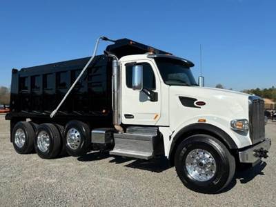 Peterbilt 567 Tri Axle Dump Truck - Cummins 485HP, 6 Speed Allison Rds Automatic, 16' Dump