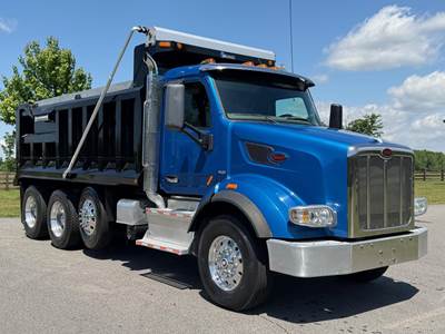 Peterbilt 567 Tri Axle Dump Truck - Paccar 405HP, 10 Speed Ultrashift Plus Automatic
