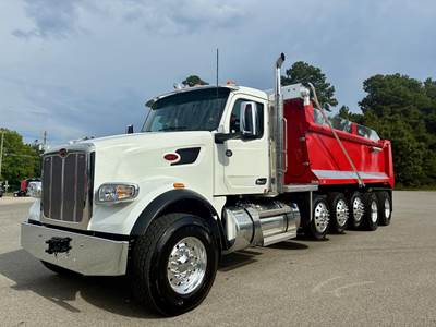 Peterbilt 567 Five Axle Dump Truck - Cummins 525HP, 6 Speed Allison Rds Automatic, 20' Dump
