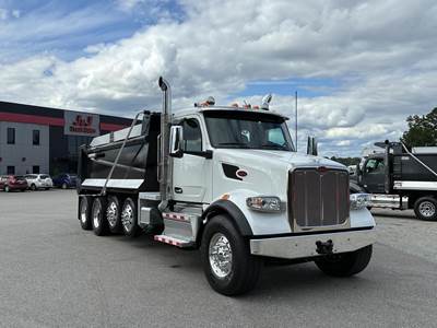 Peterbilt 567 Quad Axle Dump Truck - Paccar 510HP, 18 Speed Endurant Automatic, 18' Dump
