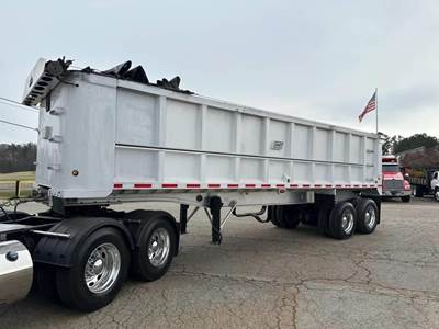 East 30 ft End Dump Trailer - Tandem Axle, Aluminum, Spring