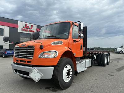 Freightliner M2 106 Tandem Axle 22.5 ft Flatbed Truck - 350HP, 6 Speed Allison Hs Automatic