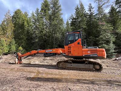 2017 Doosan 225 Log Loader - Rotobec 52 Log grapple