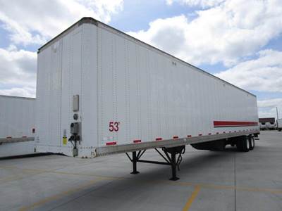 Stoughton 53 ft Dry Van Trailer - Air Ride, Sliding Axle