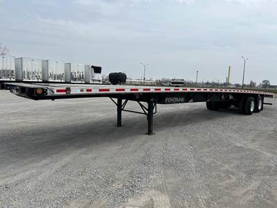 Fontaine 53x102 Flatbed Trailer - Air Ride, Sliding Axle