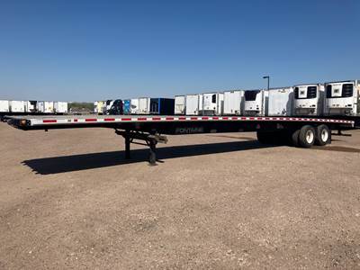 Fontaine 53x102 Flatbed Trailer - Air Ride, Sliding Axle