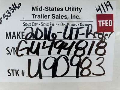 UTILITY 53 ft Reefer Trailer - Sliding Axle, Carrier