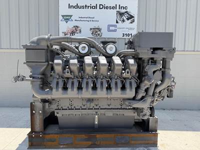 MTU 12V4000 Industrial Diesel Engine - 2500 HP