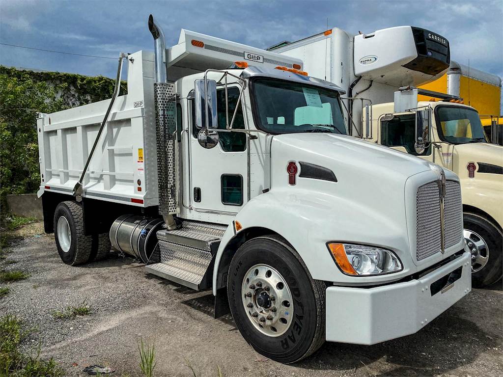 2022 Kenworth T370 Single Axle Dump Truck Cummins 250hp 6 Speed Automatic 12 Dump For Sale Fort Lauderdale Fl 12 Steel Dump Mylittlesalesman Com