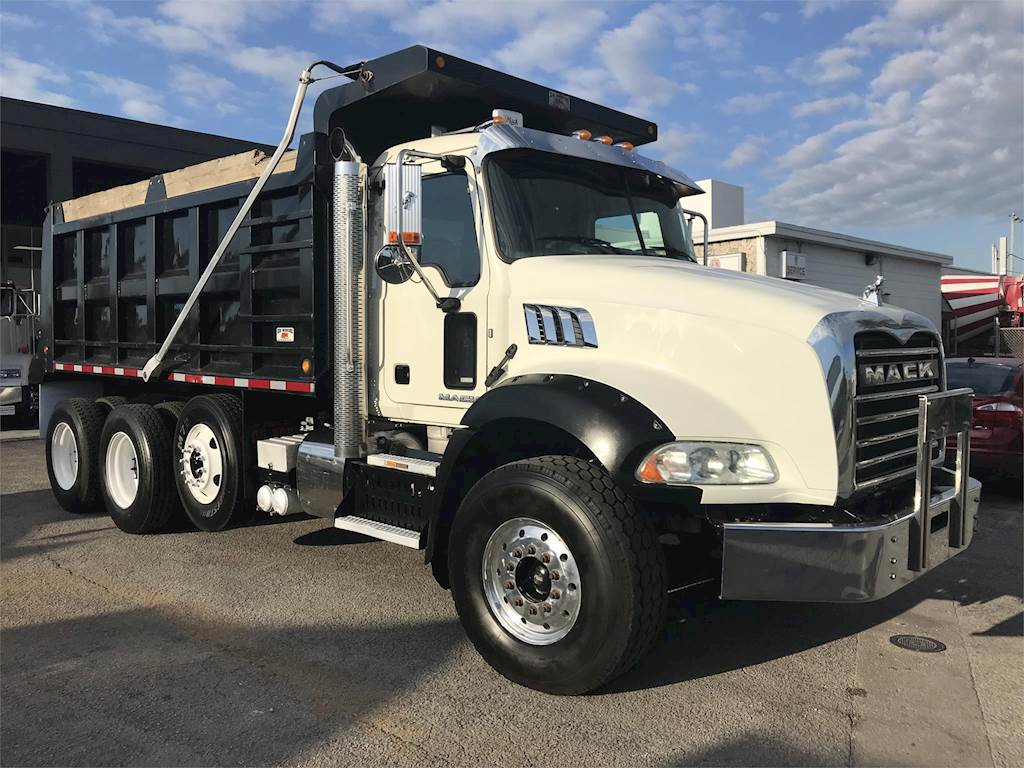 2015 Mack Granite GU813 Tri Axle Dump Truck, MP7, 390HP, Automatic For
