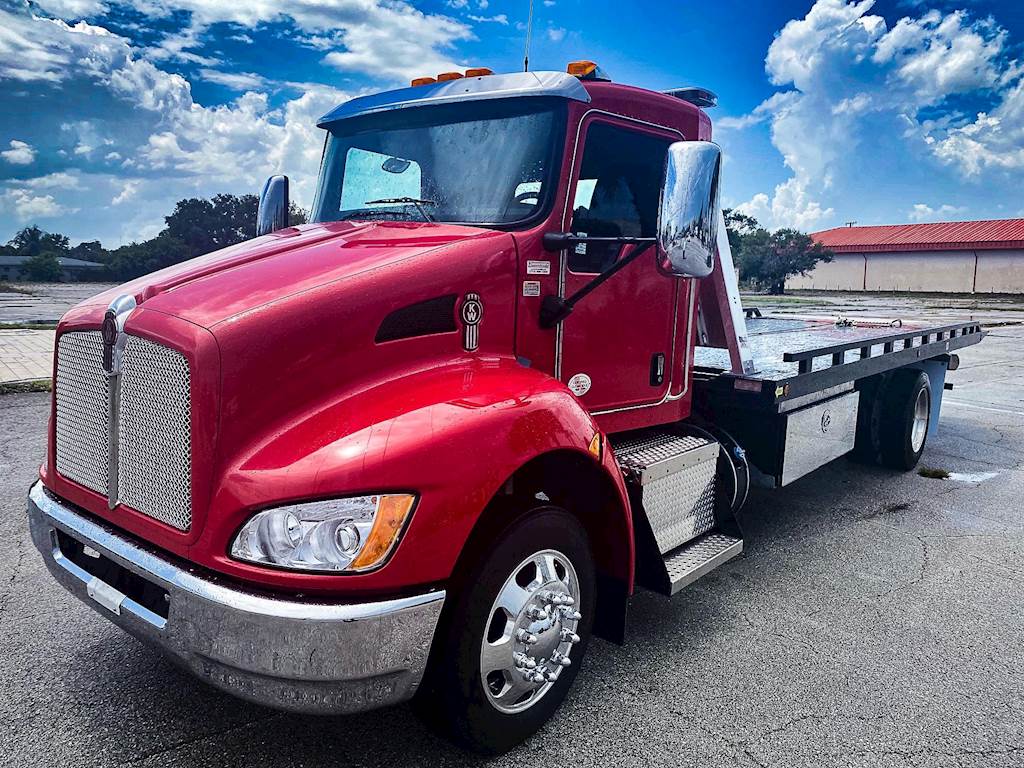 2021 Kenworth T270 Single Axle Rollback Tow Truck - Paccar, 280HP, 6