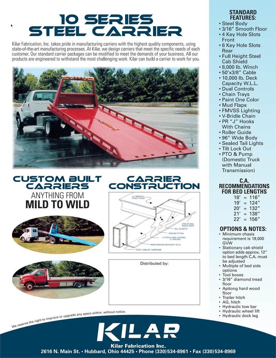 2024 Kenworth T280 Single Axle Rollback Tow Truck Paccar, 300HP, 6