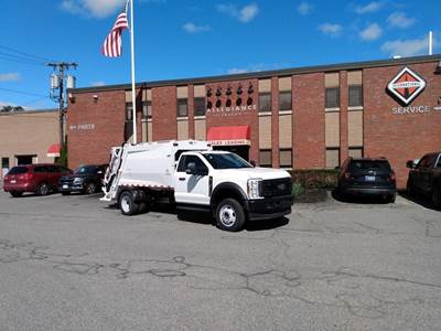 Ford F-550 Side Load Garbage Truck