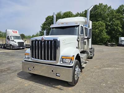 International HX Sleeper Semi Truck - 73" Raised Roof Sleeper, Cummins 525HP