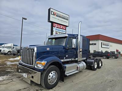 International HX Sleeper Semi Truck - 56" Flat Top Sleeper, Cummins 470HP, 13 Speed Manual