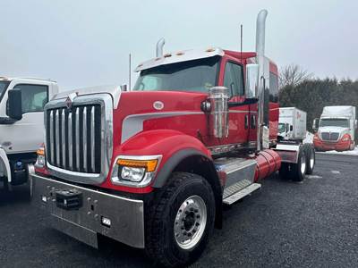 International HX Sleeper Semi Truck - 56" Flat Top Sleeper, Cummins 605HP