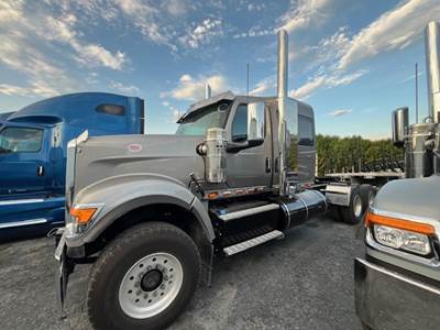 International HX Sleeper Semi Truck - 56" Mid Roof Sleeper, Cummins 605HP