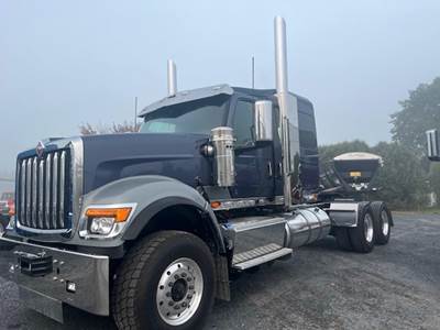 International HX Sleeper Semi Truck - 56" Flat Top Sleeper, Cummins 605HP