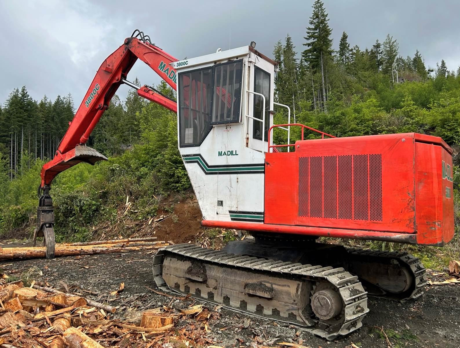 2017 Madill 3800C Log Loader TMar 72" Log Grapple For Sale, 7,900
