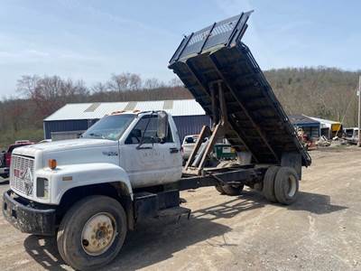 1990 GMC TopKick Flatbed Dump Truck