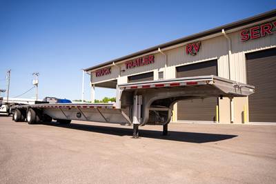 MAC 53x102 Aluminum Drop Deck Trailer - Air Ride, Sliding Spread Axle