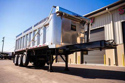 MAC ALUMINUM TRI-AXLE FLORIDA SPEC SHEET AND POST End Dump Trailer