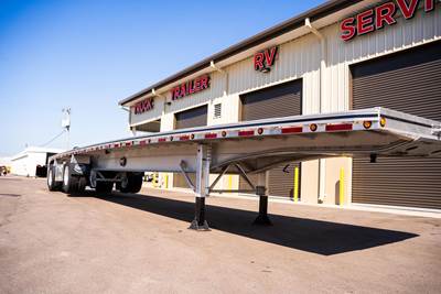 MAC 48x102 Aluminum Flatbed Trailer - Air Ride, Fixed Spread Axle