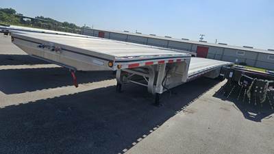 MAC 53x102 Aluminum Flatbed Trailer - Air Ride, Sliding Spread Axle