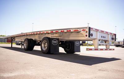 MAC Road Warrior 53x102 Aluminum Flatbed Trailer - Air Ride, Fixed Spread Axle