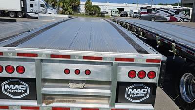 MAC 48x102 Aluminum Flatbed Trailer - Air Ride, Fixed Axle
