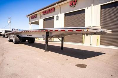 MAC 53x102 Aluminum Flatbed Trailer - Air Ride, Fixed Spread Axle