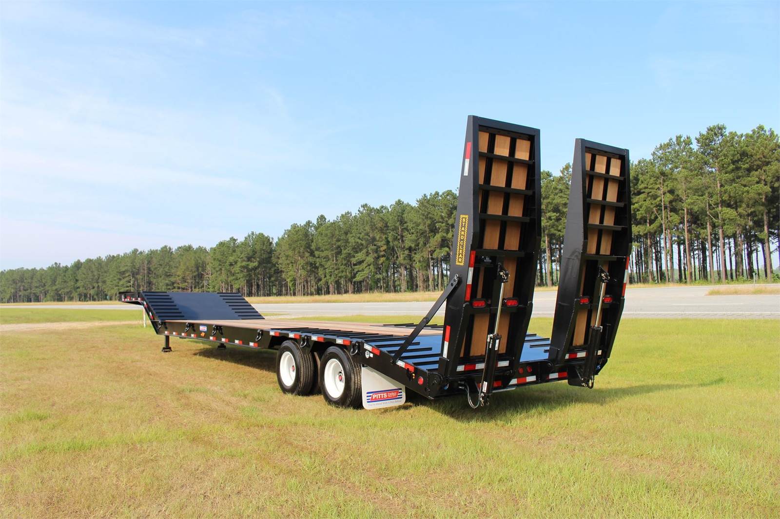 2024 Pitts LB3533CS Spring Ramps Lowboy Trailer For Sale Lakeland, FL PILB3533CSTAM