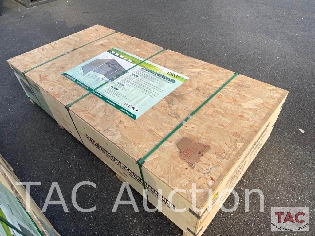 New 12ft X 20ft Metal Livestock Shed Location Near Waycross Ga Stock