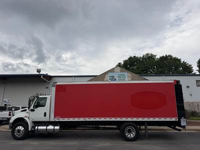 International MV 24 ft Box Truck - 220HP, 6 Speed Allison Hs Automatic, Roll up Door, Liftgate