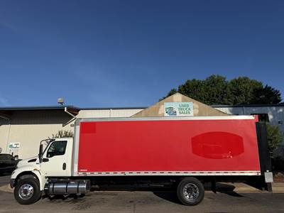 International MV 24 ft Box Truck - 220HP, 6 Speed Allison Hs Automatic, Roll up Door, Liftgate