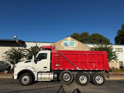 Kenworth T880 Tri Axle Dump Truck - Cummins 500HP, 6 Speed Allison Rds Automatic
