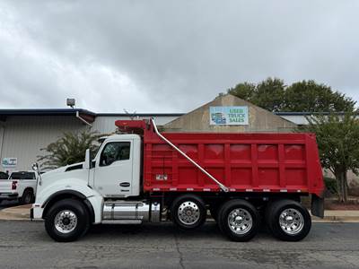 Kenworth T880 Tri Axle Dump Truck - Cummins 500HP, 6 Speed Allison Rds Automatic