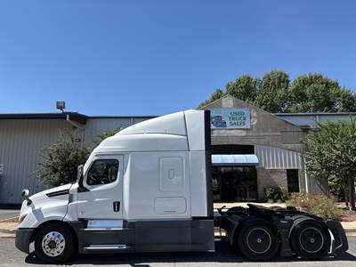 Freightliner Cascadia 126 Sleeper Semi Truck - 72" Mid Roof Sleeper, Detroit 455HP, 12 Speed Dt12 Amt