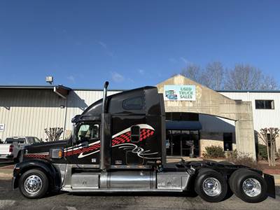 Freightliner Coronado 132 Sleeper Semi Truck - 70" Raised Roof Sleeper, Detroit 500HP, 10 Speed Manual