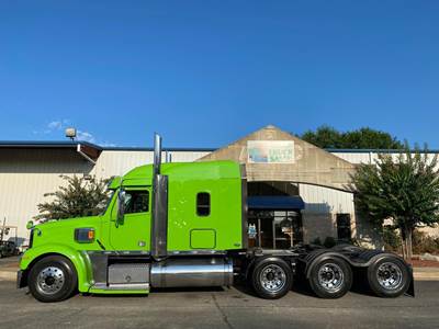 Freightliner Coronado 132 Sleeper Semi Truck - 72" Mid Roof Sleeper, Detroit 500HP, 18 Speed Manual