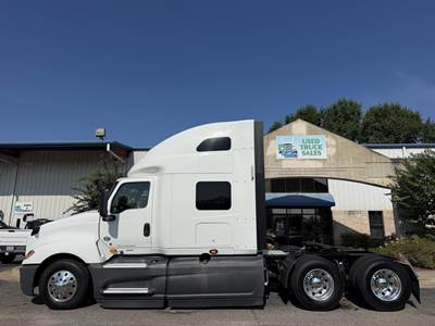 International LT Sleeper Semi Truck - 70" Raised Roof Sleeper, Cummins 450HP, Amt