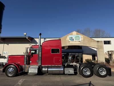 Peterbilt 389 Sleeper Semi Truck - 70" Mid Roof Sleeper, Cummins 565HP, 18 Speed Manual